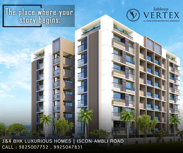 Home is a place inside your heart. Make space for yourself and your family with memories filled with joy and comfort. Start your journey from JALDEEP VERTEX, a 3 & 4 BHK Luxurious apartment located at Bopal-Ambli Road, Ahmedabad.