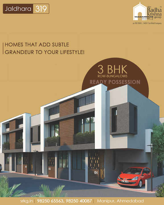 A place that accommodates your whole family. Discover the pleasure of living together in the cradle of luxury, superb craftsmanship and peaceful tranquility!

#Jaldhara319 #3BHKRowBungalows #ReadyPossession #LuxuryLiving #ShreeRadhaKrishnaGroup #Manipur #Ahmedabad