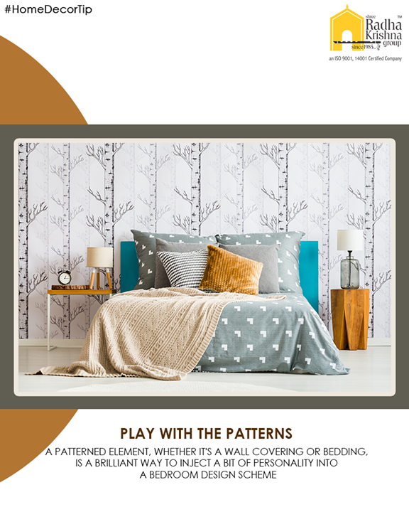 Choose unique patterns for your room to match your personality.

#HomeDecorTips #LuxuryLiving #ShreeRadhaKrishnaGroup #Ahmedabad #RealEstate