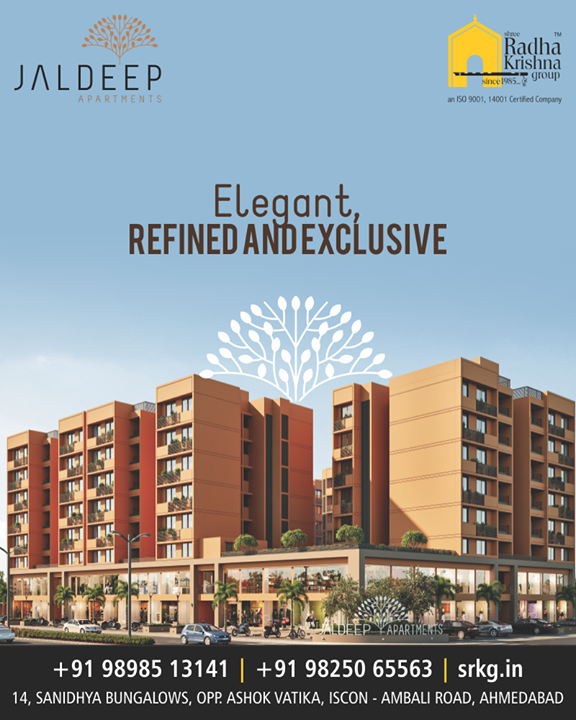 Warm and spacious 2 BHK #JaldeepApartments at #sanand are indeed perfect for elegant, refined and exclusive lifestyle

#ShreeRadhaKrishnaGroup #Ahmedabad #RealEstate #LuxuryLiving