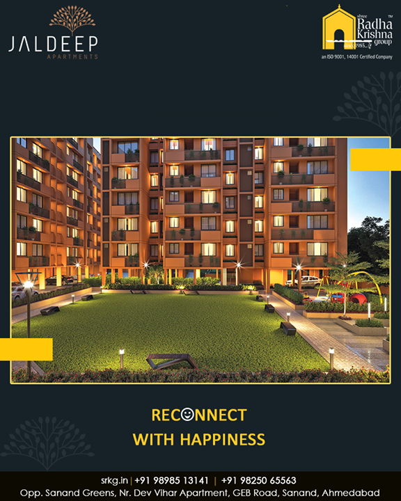 Transform the way to live and reconnect with happiness at #JaldeepApartments.

#ReconnectWithHappiness #JaldeepApartments #Sanand #ShreeRadhaKrishnaGroup #Ahmedabad #RealEstate #LuxuryLiving