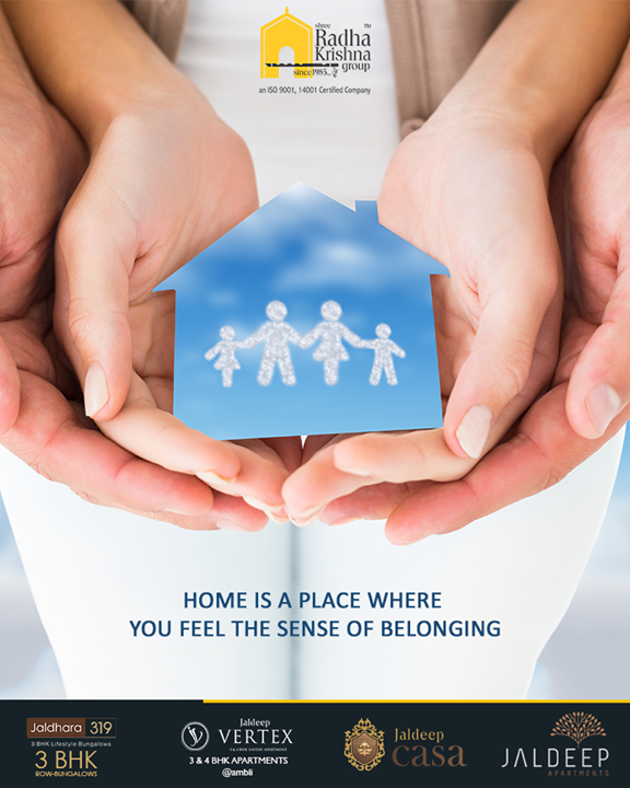 Home is a place where you feel the sense of belonging.
Submerge yourself in the lap of luxury & lead a perfect lifestyle with Shree Radha Krishna Group.

#ThoughtofTheDay #YourHome #ShreeRadhaKrishnaGroup #Ahmedabad #RealEstate #JaldeepApartment #JaldeepVertext #JaldeepCasa #JaldeepIcon #Jaldeep319