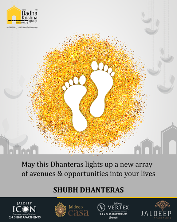 Radha Krishna Group,  Dhanteras, Dhanteras2018, ShubhDhanteras, IndianFestivals, DiwaliIsHere, Celebration, HappyDhanteras, FestiveSeason, ShreeRadhaKrishnaGroup, LuxuriousHomes, Gujarat, India