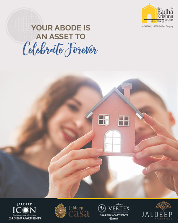 Your abode is an asset to celebrate forever!

Take a wise decision by making a good investment in the real estate segment that may give good-on-return value with Shree Radha Krishna Group.

#AnAssetToCelebrate #RealEstate #NewYearResolution #GoodInvestment #YourHome #ShreeRadhaKrishnaGroup #Ahmedabad #RealEstate #JaldeepApartment #JaldeepVertext #JaldeepCasa #JaldeepIcon