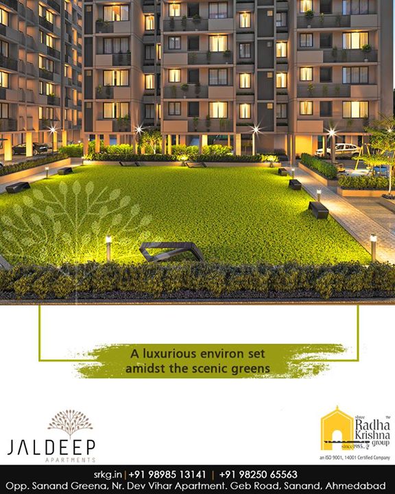 #JaldeepApartment comprises of the houses that are designed to speak volumes of the modern trends.
Come home to living at a luxurious environment set amidst the scenic greens.

#AnAssetToCelebrate #GoodInvestment #AestheticallyAppealingNAlluring #JaldeepApartments #Sanand #ShreeRadhaKrishnaGroup #Ahmedabad #RealEstate #LuxuryLiving