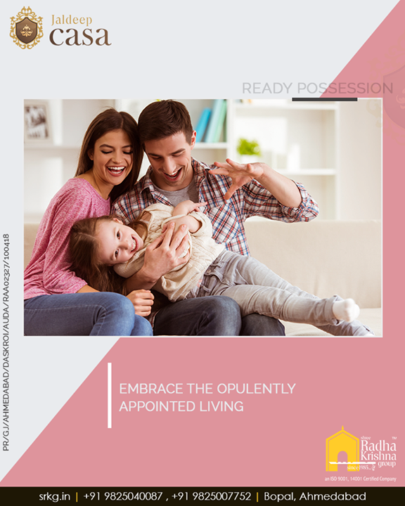 Shake hands with re-defined sophistication and luxury as you embrace the opulently appointed living at #JaldeepCasa.

#WorldOfHappiness #WorkOfArtResidence #Bopal #ShreeRadhaKrishnaGroup #Ahmedabad #RealEstate #LuxuryLiving