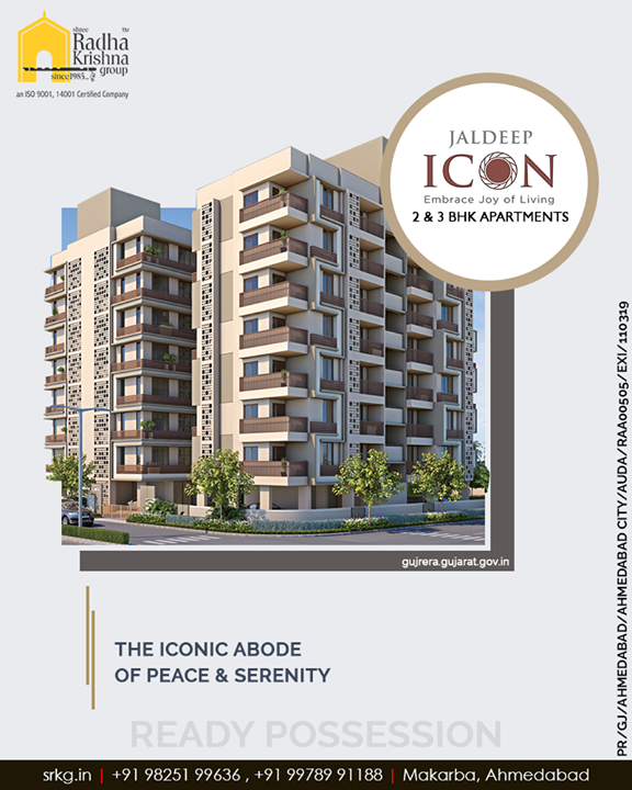 Let your lifestyle be greeted with the modern day facilities that are designed as per your convenience at the iconic abode of peace & serenity.

#SampleFlatReady #Amenities #LuxuryLiving #ShreeRadhaKrishnaGroup #Ahmedabad #RealEstate #JaldeepIcon