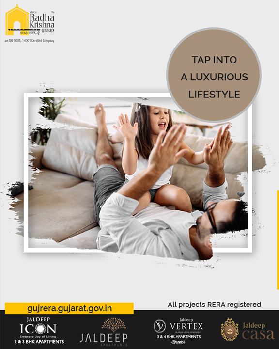 Home is like a celestial destination for your dreams.

Tap into a luxurious lifestyle and make your wishes of living the lavish life happen with Shree Radha Krishna Group

#Amenities #LuxuryLiving #ShreeRadhaKrishnaGroup #Ahmedabad #RealEstate #SRKG