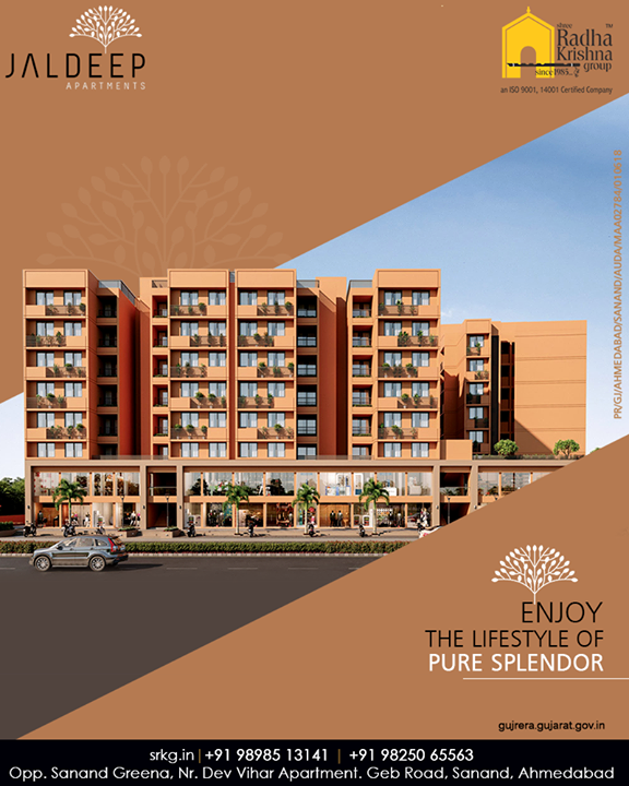 Greet hands with the quality living in every sense and enjoy the lifestyle of pure splendor at the budget-friendly residential project; #JaldeepApartment.

#Amenities #LuxuryLiving #ShreeRadhaKrishnaGroup #Ahmedabad #RealEstate #SRKG