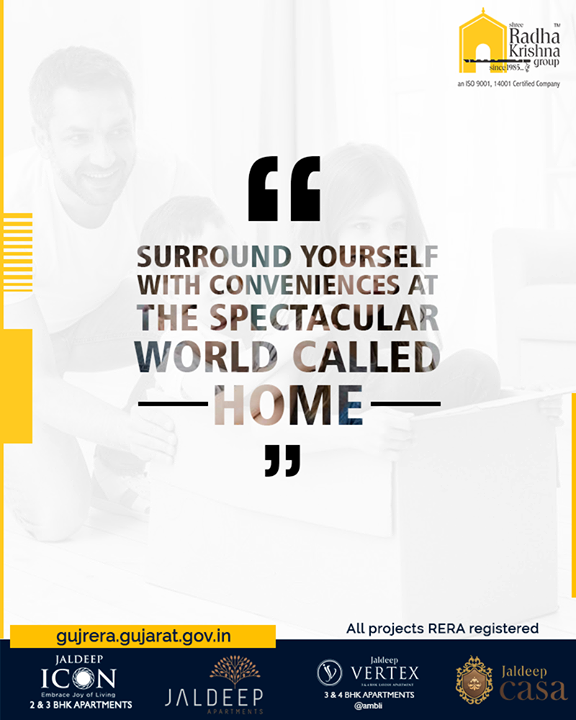 Surround yourself with conveniences at the spectacular world called home!

#TOTD #QOTD #Amenities #LuxuryLiving #ShreeRadhaKrishnaGroup #Ahmedabad #RealEstate #SRKG