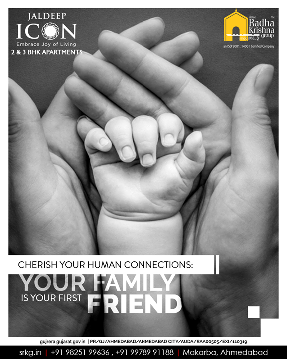 Your family is your first friend; spend quality time with your beloved ones and cherishes your human connections at home.

#JaldeepIcon #IconicLiving #LuxuryLiving #ShreeRadhaKrishnaGroup #Ahmedabad #RealEstate #SRKG #IconicApartments