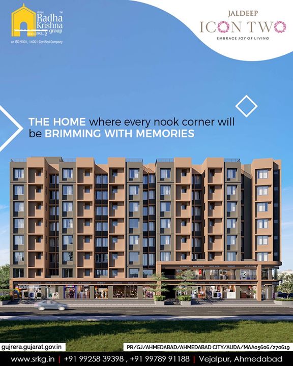 Home is where love dwells and memories thrive.

Come home to a place where the nooks & corners will be brimming with memories.

#Amenities #LuxuryLiving #ShreeRadhaKrishnaGroup #Ahmedabad #RealEstate #SRKG #IconicApartments #IconicLiving