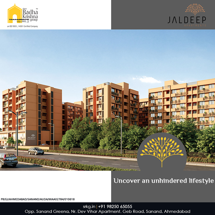 Uncover an unhindered lifestyle that is as exclusive as you are at #JaldeepApartment.

#AlluringApartments #AffordableLuxury #ExpanseOfElegance #LuxuryLiving #ShreeRadhaKrishnaGroup #Ahmedabad #RealEstate #SRKG