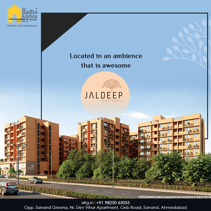 It is closeness to the nature’s canvas that gives a vital foundation to our creation!

Located in an ambience that is awesome, #JaldeepApartment offers a host of recreational facilities to its residents.

#AlluringApartments #ExpanseOfElegance #LuxuryLiving #ShreeRadhaKrishnaGroup #Ahmedabad #RealEstate #SRKG
