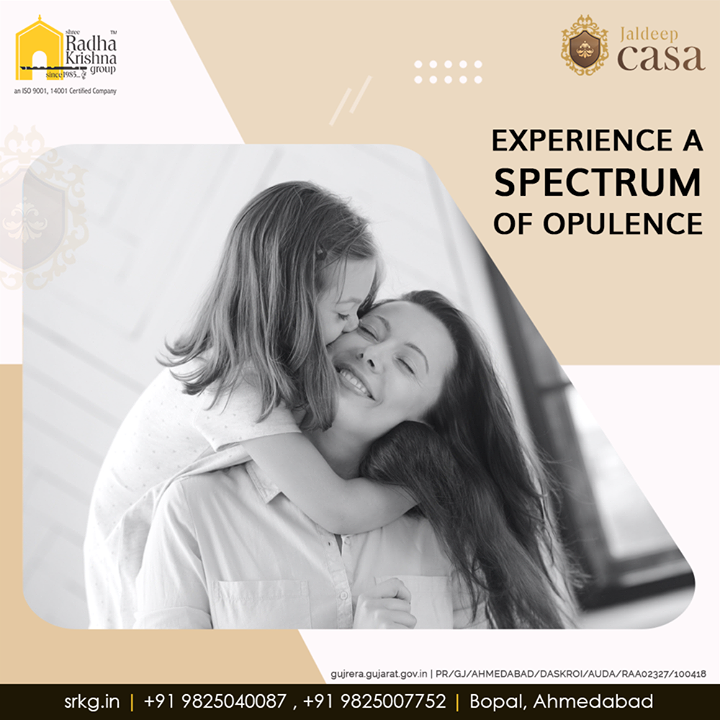 Live the one-of-a-kind life and experience a spectrum of opulence at #JaldeepCasa.

#WorkOfHappiness #Bopal #Amenities #LuxuryLiving #ShreeRadhaKrishnaGroup #Ahmedabad #RealEstate