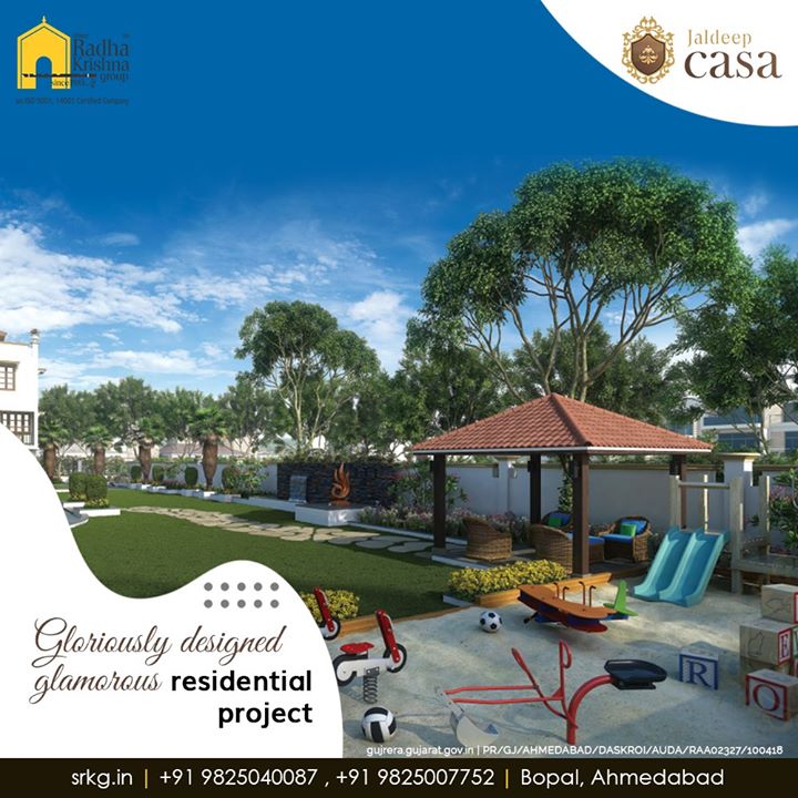 Adore the concept of independent living at the gloriouslydesigned glamorous residential project; #JaldeepCasa.

#WorkOfHappiness #Bopal #Amenities #LuxuryLiving #ShreeRadhaKrishnaGroup #Ahmedabad #RealEstate