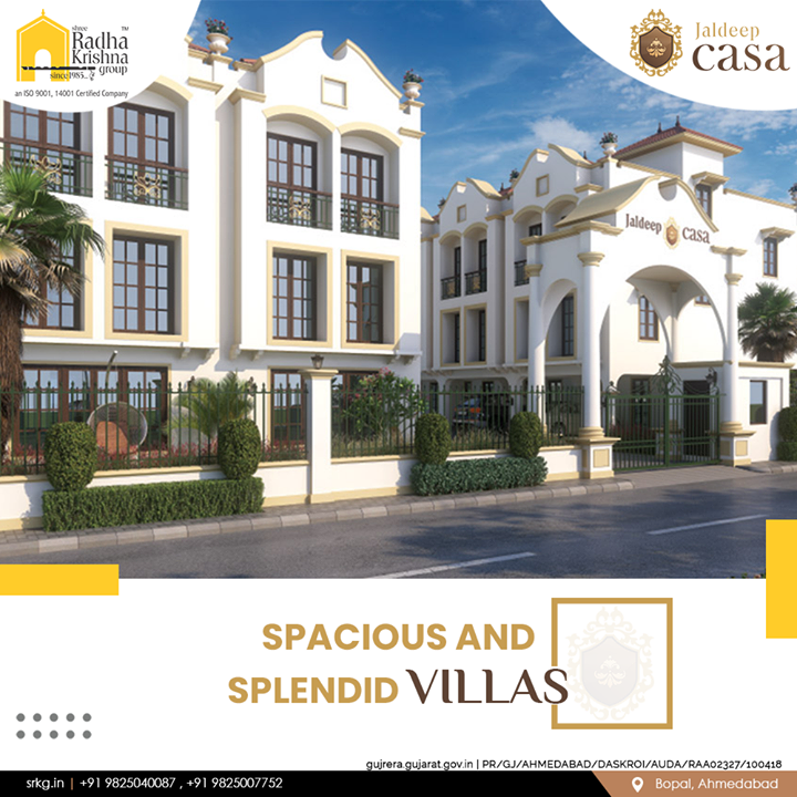Discover the joys of living in a spacious and splendid villa within the city.

#JaldeepCasa #WorkOfHappiness #Bopal #Amenities #LuxuryLiving #ShreeRadhaKrishnaGroup #Ahmedabad #RealEstate