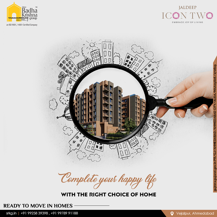 Jaldeep Icon Two is a beautiful world without limits where architectural design, urban luxury, luxurious lifestyle, and nature all come together. The grand entrance exuding a welcoming elegance greets you as you make your way into the realm of sheer affluence and bliss.

#JaldeepIcon2 #Icon2 #Vejalpur #LuxuryLiving #ShreeRadhaKrishnaGroup #Ahmedabad #RealEstate #SRKG