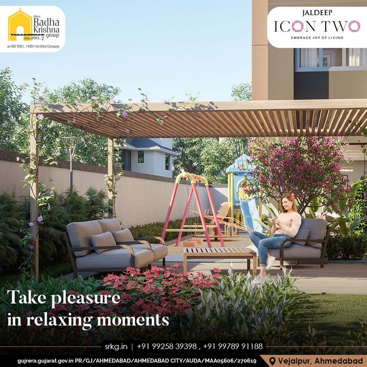 Enjoy your joyous moments with your family and friends and adorn the world of merriment at your dream home. 

#JaldeepIconTwo #IconTwo #LuxuryLiving #ShreeRadhaKrishnaGroup #RadhaKrishnaGroup #SRKG #Vejalpur #Makarba #Ahmedabad #RealEstate