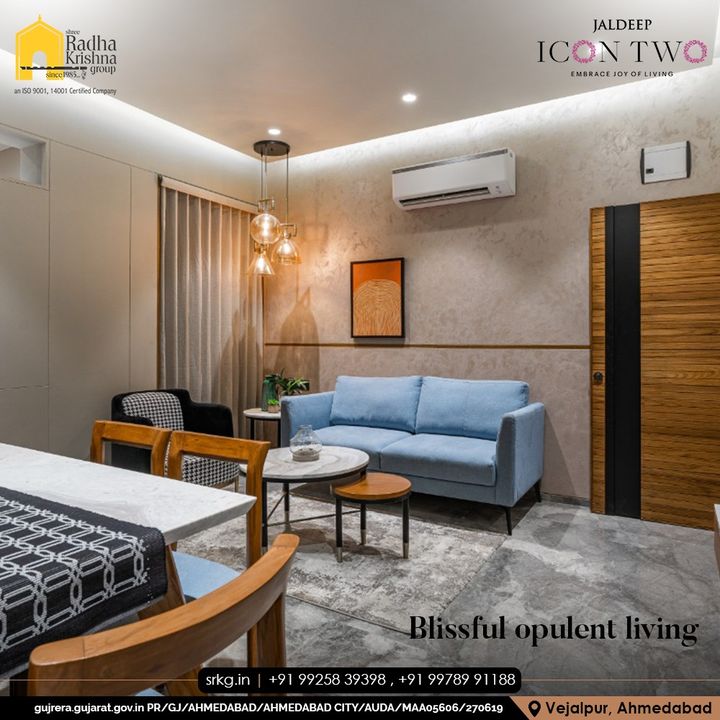 A home filled with love, laughs, and happiness is the blissful heaven on the earth. Feel the beauty of luxurious living with your loved ones.  

#JaldeepIconTwo #IconTwo #LuxuryLiving #ShreeRadhaKrishnaGroup #RadhaKrishnaGroup #SRKG #Ahmedabad #RealEstate