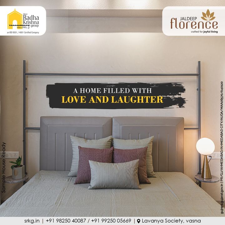 It's the place where the WIFI connects automatically, but it's also where your heart is. The magic thing about home is that it feels good to leave, and it feels even better to come back. Now it’s time to feel the coziness of owning a luxurious home.   

#JaldeepFlorence #Amenities #LuxuryLiving #RadhaKrishnaGroup #ShreeRadhaKrishnaGroup #JivrajPark #Ahmedabad #RealEstate #SRKG