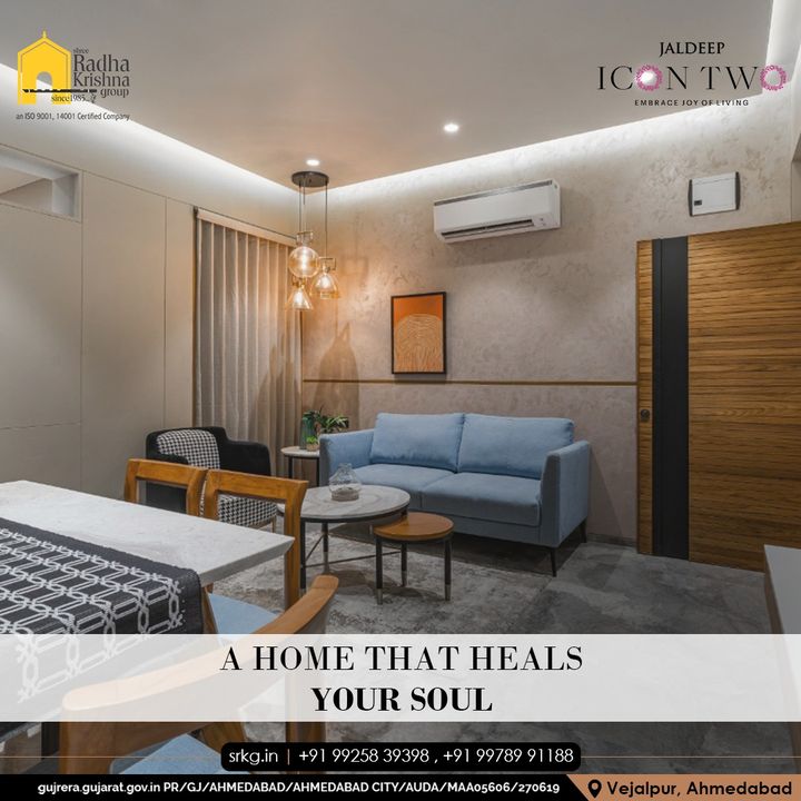 Our home has gained special importance to us. It has everything which heals our all emotions.

#JaldeepIconTwo #IconTwo #LuxuryLiving #ShreeRadhaKrishnaGroup #RadhaKrishnaGroup #SRKG #Vejalpur #Makarba #Ahmedabad #RealEstate