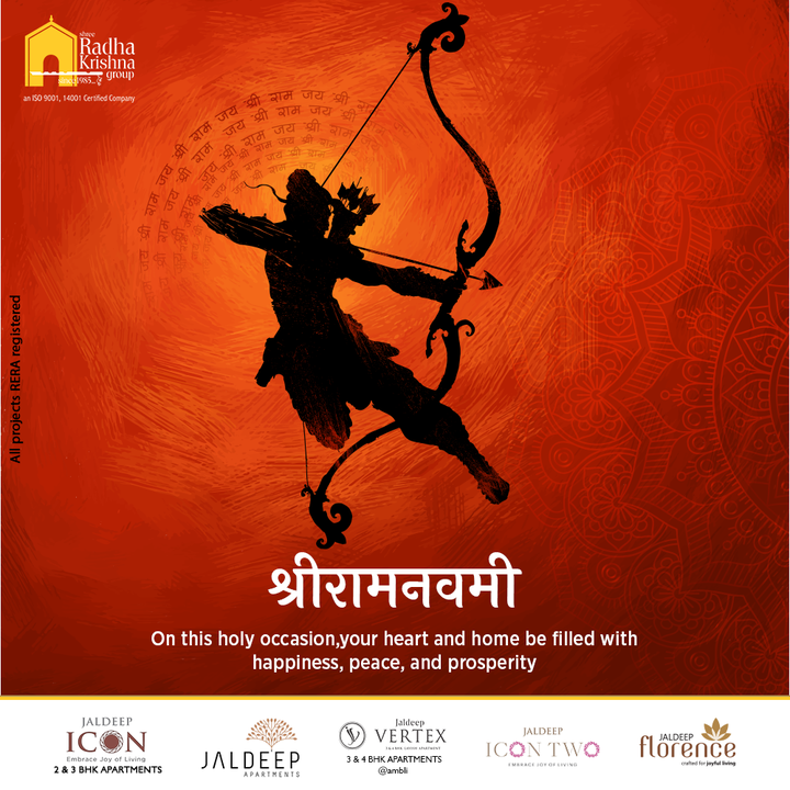 On this holy occasion, your heart and home be filled with happiness, peace, and prosperity.

#RamNavami #HappyRamNavami #RamNavami2022 #IndianFestival #ShreeRadhaKrishnaGroup #Ahmedabad #RealEstate #SRKG