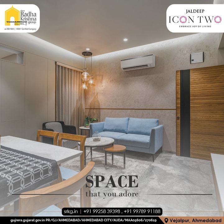 Making your living elegant, making your days more luxurious. Love your space. Love your mind. Love your heart and soul.

#JaldeepIconTwo #IconTwo #LuxuryLiving #ShreeRadhaKrishnaGroup #RadhaKrishnaGroup #SRKG #Vejalpur #Makarba #Ahmedabad #RealEstat