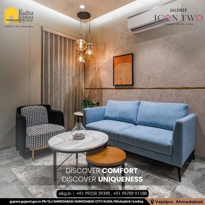 At home, you can start living comfortably. Living in the desired location is more convenient, therefore we've made your preferences our destinations.

#JaldeepIconTwo #IconTwo #LuxuryLiving #ShreeRadhaKrishnaGroup #RadhaKrishnaGroup #SRKG #Vejalpur #Makarba #Ahmedabad #RealEstat
