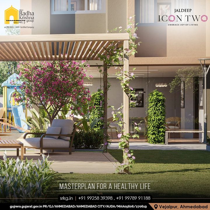 Own a home with all of the contemporary conveniences for a luxurious and healthy existence.

#JaldeepIconTwo #IconTwo #LuxuryLiving #ShreeRadhaKrishnaGroup #RadhaKrishnaGroup #SRKG #Vejalpur #Makarba #Ahmedabad #RealEstat