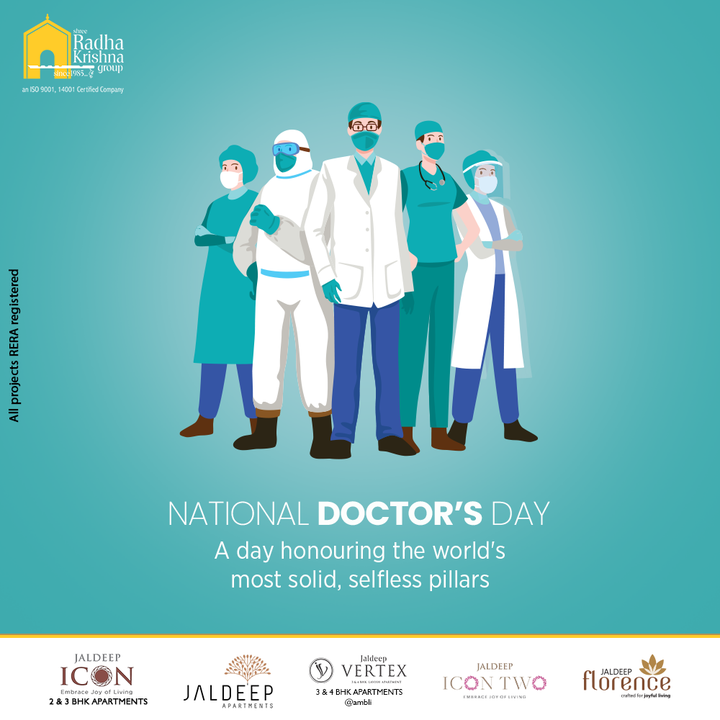 A day honouring the world's most solid, selfless pillars

#NationalDoctorsDay #DoctorsDay #NationalDoctorsDay2022 #ShreeRadhaKrishnaGroup #RadhaKrishnaGroup #SRKG #Ahmedabad #RealEstate