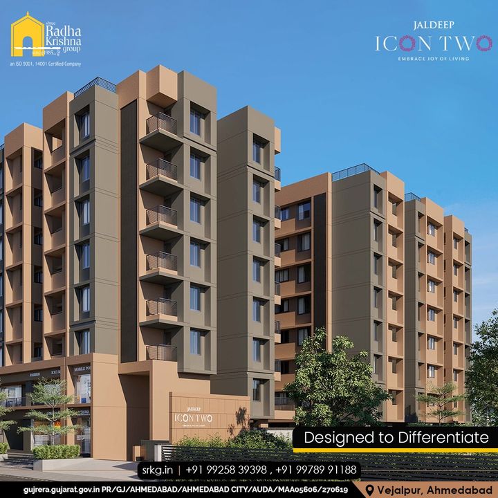 Designed to provide you with the greatest feeling of convenience and comfort. Jaldeep Icon is the place Where you can find the best of your life. 

#JaldeepIconTwo #IconTwo #LuxuryLiving #ShreeRadhaKrishnaGroup #RadhaKrishnaGroup #SRKG #Vejalpur #Makarba #Ahmedabad #RealEstat