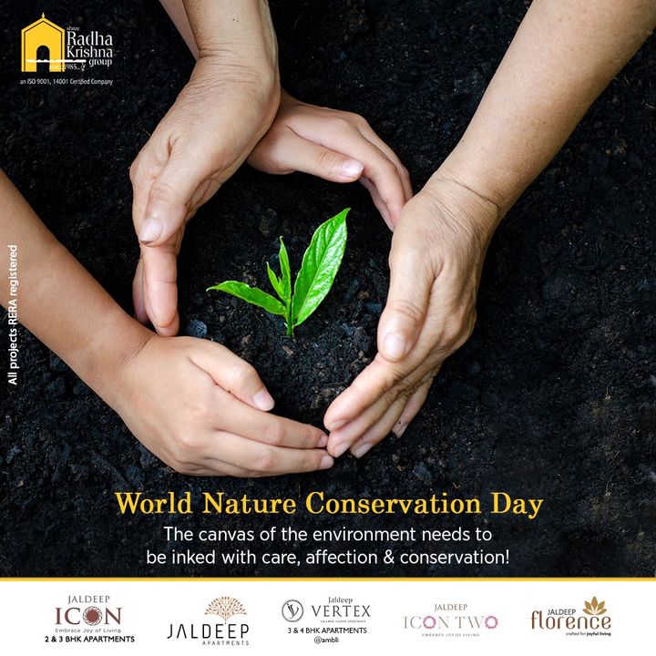 The canvas of the environment needs to be inked with care, affection & conservation!

#NatureConservationDay #WorldNatureConservationDay2022 #WildlifeConservation #Wildlife #Nature #Conservation #ShreeRadhaKrishnaGroup #RadhaKrishnaGroup #SRKG #Ahmedabad #RealEstate