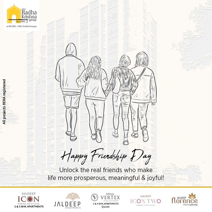 Radha Krishna Group,  HappyFriendshipDay, FriendshipDay2022, FriendsForever, Friends, Friendship, ShreeRadhaKrishnaGroup, RadhaKrishnaGroup, SRKG, Ahmedabad, RealEstate