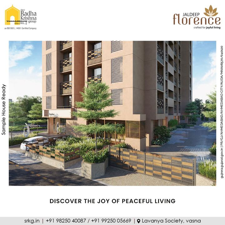 Any human being's greatest gift is a peaceful life filled with priceless memories of their loved ones. Having a spacious home will revitalize you.

#JaldeepFlorence #Amenities #LuxuryLiving #RadhaKrishnaGroup #ShreeRadhaKrishnaGroup #JivrajPark #Ahmedabad #RealEstate #SRKG