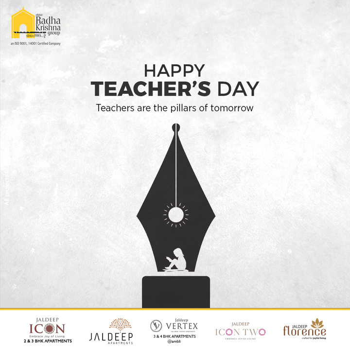 Teachers are the pillars of tomorrow

#TeachersDay #HappyTeachersDay #TeachersDay2022 #BirthAnniversary #DrSarvepalliRadhakrishnan