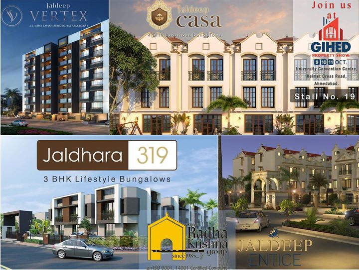 Shree Radha Krishna Group cordially invites you to Join us at Gihed Property Show at Gujarat University Convention and Exhibition Center

#GIHED #PropertyShow2015 #ShreeRadhaKrishnaGroup #JaldeepVertex #JaldeepCasa #Jaldhara319 #JaldeepEntice