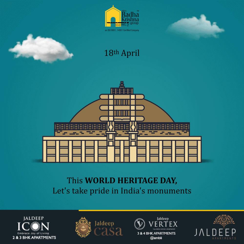 Let's take pride in India's monuments

#WorldHeritageDay #HeritageDay #ShreeRadhaKrishnaGroup #Ahmedabad #RealEstate