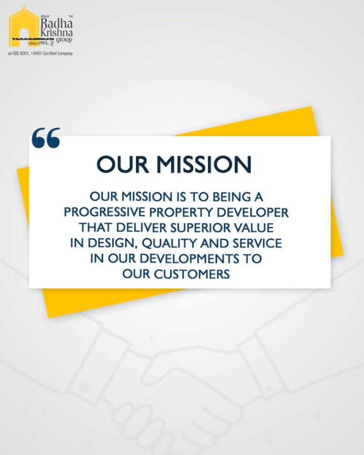 :: Our Mission::‬ #ShreeRadhaKrishnaGroup #Ahmedabad #RealEstate