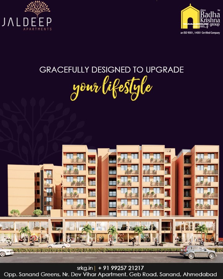 In this New Year discover a new way of living!
The apartments at #JaldeepAapartment are gracefully designed to upgrade the lifestyle of the modern dwellers.

#NewYearNewLifestyle #AnAssetToCelebrate #NewYearResolution #GoodInvestment #AestheticallyAppealingNAlluring #JaldeepApartments #Sanand #ShreeRadhaKrishnaGroup #Ahmedabad #RealEstate #LuxuryLiving