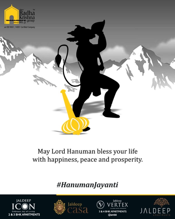 May Lord Hanuman bless your life with happiness, peace and prosperity.

#HanumanJayanti #IndianFestival #ShreeRadhaKrishnaGroup #Ahmedabad #RealEstate
