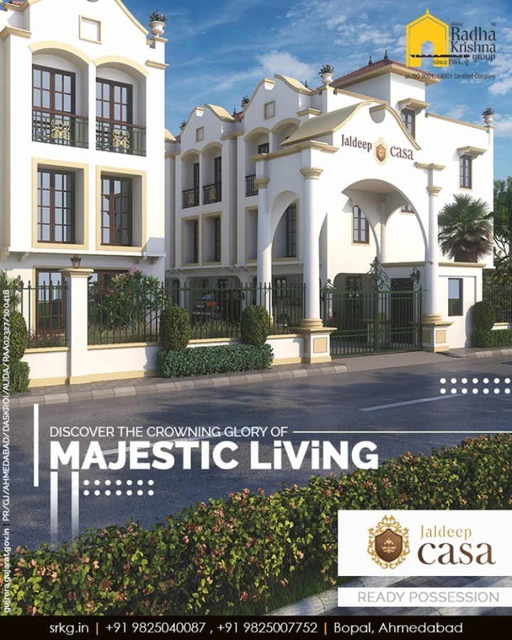 Discover the crowning glory of majestic living at your own abode symbolizing grandeur in the heart of the town.

#ShreeRadhaKrishnaGroup #Ahmedabad #RealEstate #SRKG #JaldeepCasa #CasaLiving #Bopal
