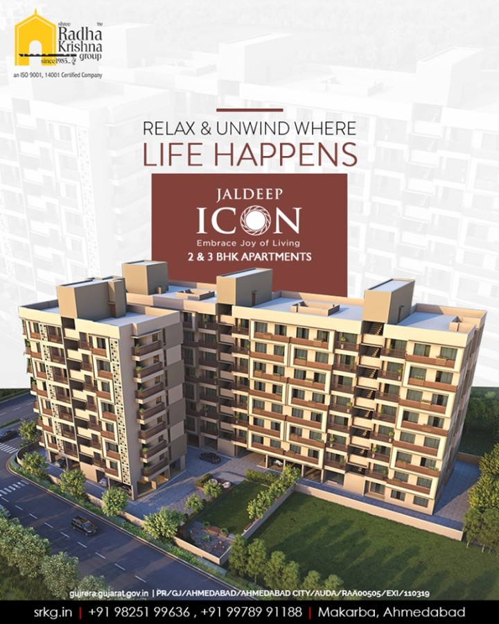 Re-imagine the amenities, live in style, relax and unwind at #JaldeepIcon where life happens!

#BookingsOpen #IconicLiving #ShreeRadhaKrishnaGroup #Ahmedabad #RealEstate #SRKG #KidFriendlyAmenities