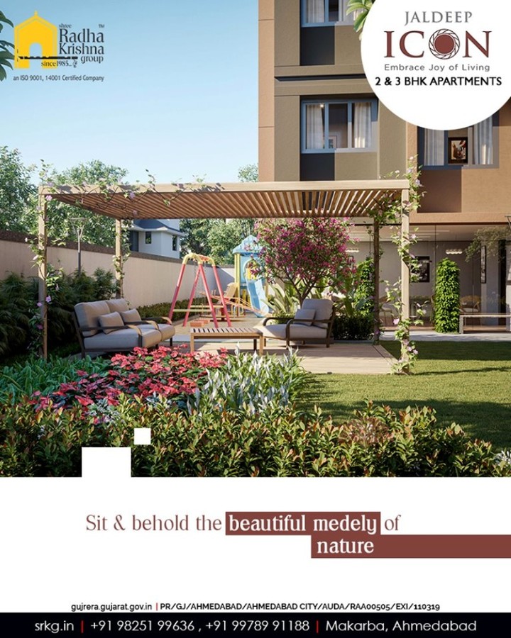 Sit & behold the beautiful medely of nature.
Experience a livelier life at Jaldeep Icon!

#Amenities #LuxuryLiving #ShreeRadhaKrishnaGroup #Ahmedabad #RealEstate #SRKG #IconicApartments #IconicLiving