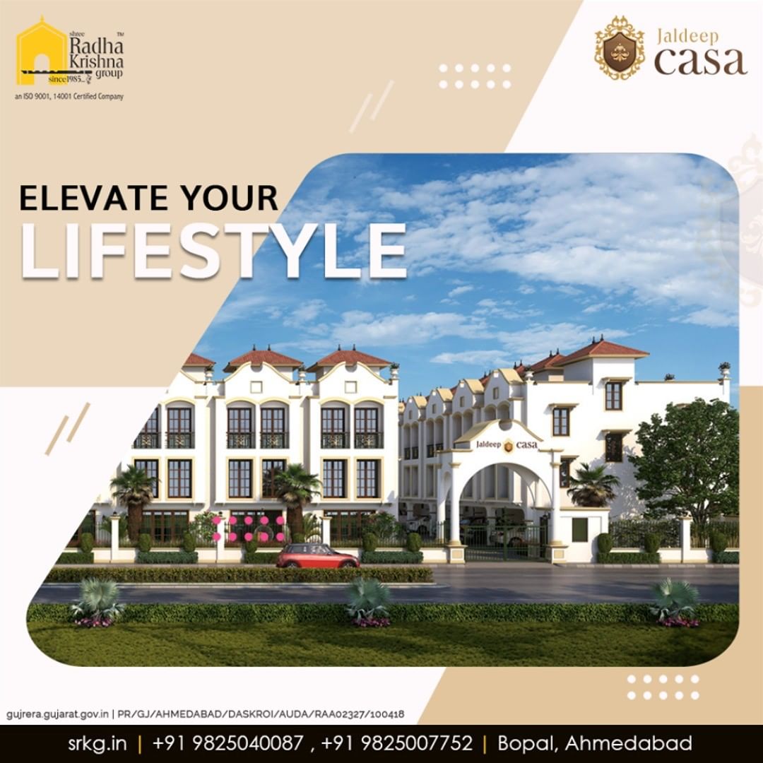 Experience a world of unseen luxury with truly world-class amenities and elevate your lifestyle to an all new level.

#JaldeepCasa #WorkOfHappiness #Bopal #Amenities #LuxuryLiving #ShreeRadhaKrishnaGroup #Ahmedabad #RealEstate