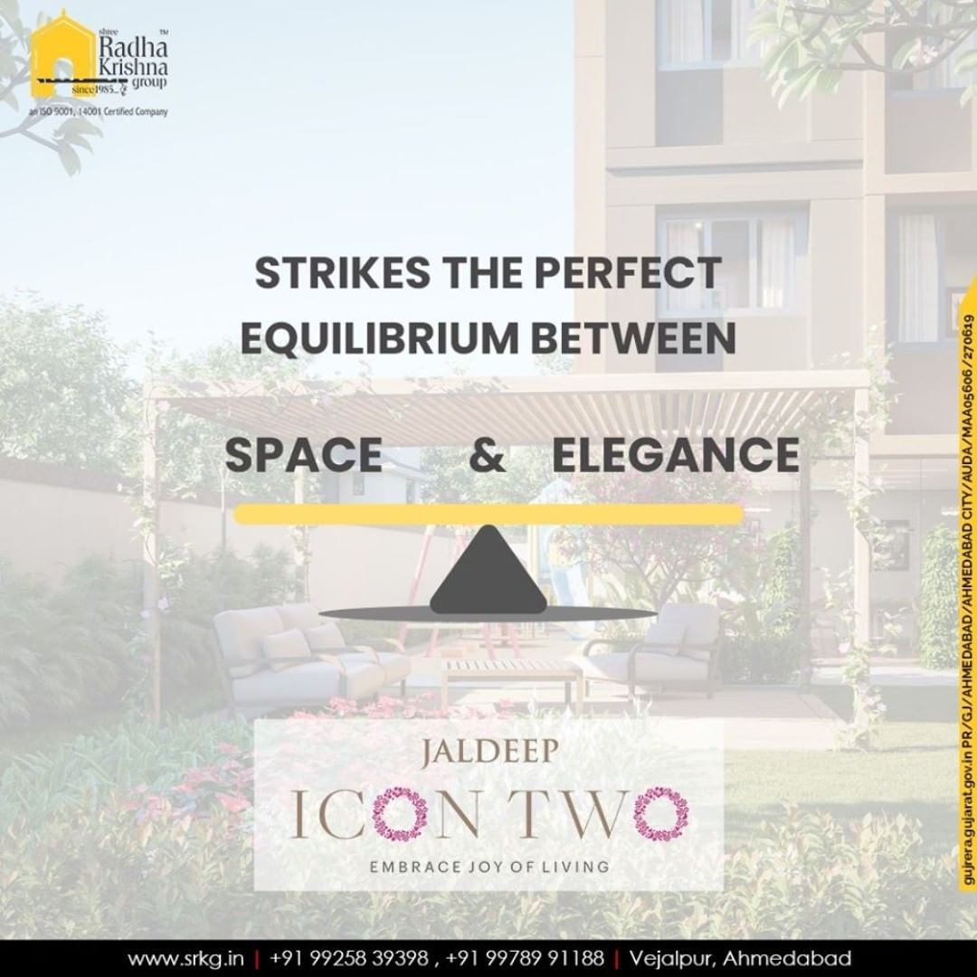 Striking the perfect equilibrium between space and elegance, #JaldeepIcon2 offers the gateway to a luxuriously opulent lifestyle.

#Icon2 #Vejalpur #LuxuryLiving #ShreeRadhaKrishnaGroup #Ahmedabad #RealEstate #SRKG