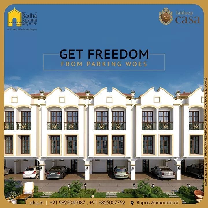 Now the problem of parking will not arise as a huge space has been allotted for parking. Adore the concept of independent living at the gloriously designed glamorous residential project; Jaldeep Casa.

#JaldeepCasa #WorkOfHappiness #Bopal #Amenities #LuxuryLiving #ShreeRadhaKrishnaGroup #Ahmedabad #RealEstate