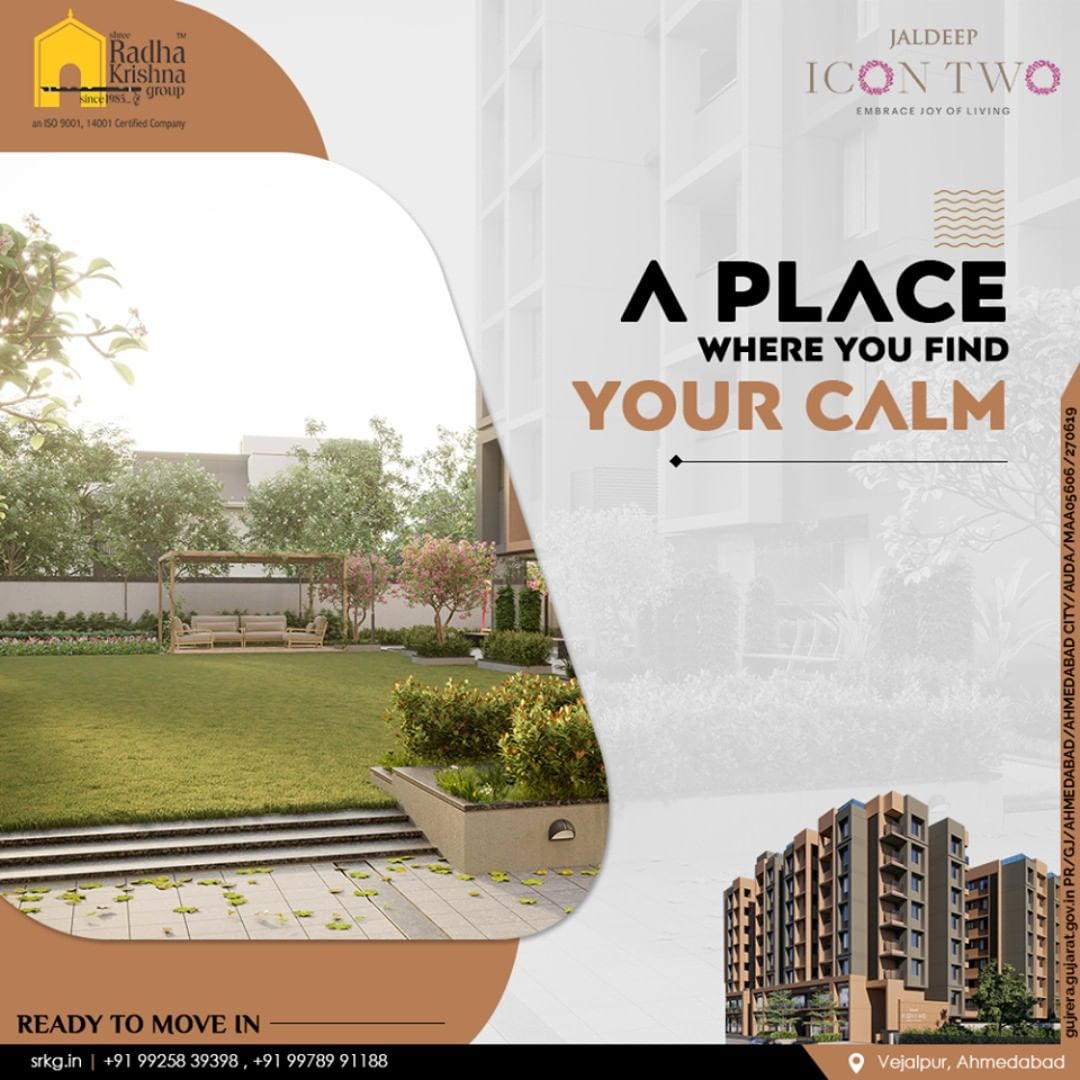 Step into a beautiful world where you can find your calm midst the chaos of life.

Jaldeep Icon Two has 2 BHK Apartments & Shops @Vejalpur-Makarba.

#JaldeepIconTwo #Vejalpur #Makarba #LuxuryLiving #ShreeRadhaKrishnaGroup #RadhaKrishnaGroup #SRKG #Ahmedabad #RealEstate