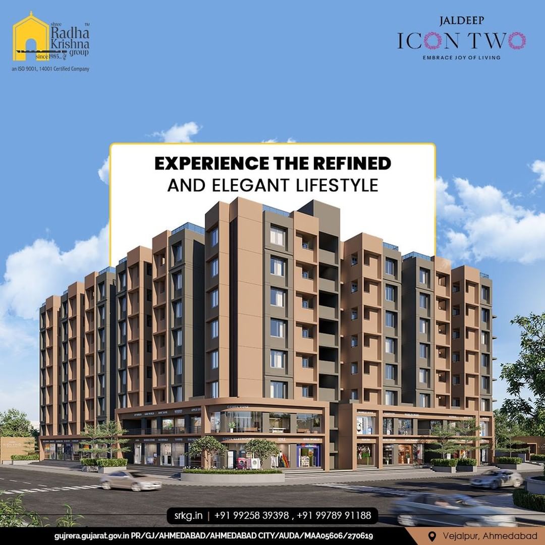 Experience the refined and elegant lifestyle that gives you the freedom to be yourself and shine like never before, only at Jaldeep Icon Two.

#JaldeepIconTwo #IconTwo #LuxuryLiving #ShreeRadhaKrishnaGroup #RadhaKrishnaGroup #SRKG #Vejalpur #Makarba #Ahmedabad #RealEstate
