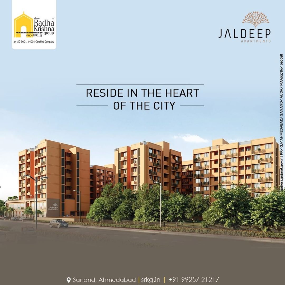 Reside in the heart of the city where everything you need is just a walk away. Reside at Jaldeep Apartments.

#JaldeepApartments #LuxuryLiving #ShreeRadhaKrishnaGroup #Ahmedabad #RealEstate #SRKG